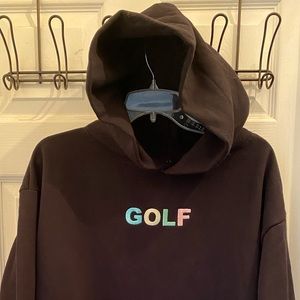 RARE!  XL Tyler the Creator Golf Wang Black Hoodie with embroidered logo!